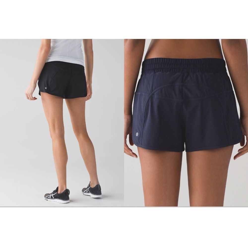 lululemon athletica Women's Athletic Shorts in Black/Navy